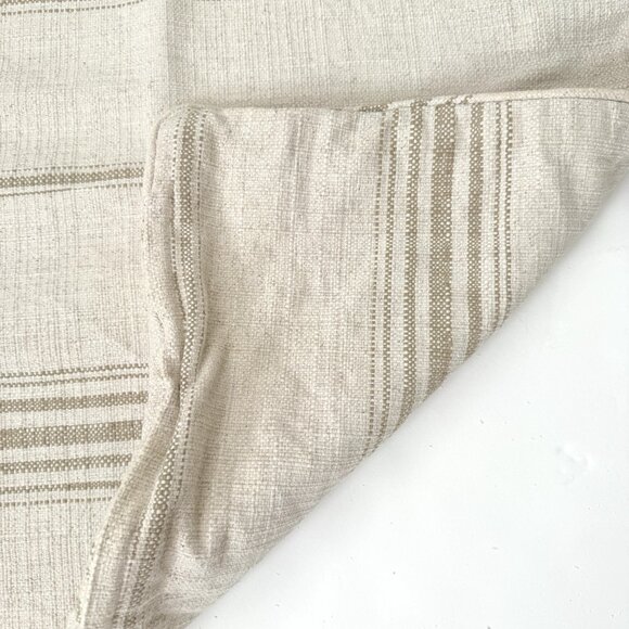 Pottery Barn Pillow Cushion Cover Neutral Natural Farmhouse Heavy Cotton Zip - Picture 6 of 10